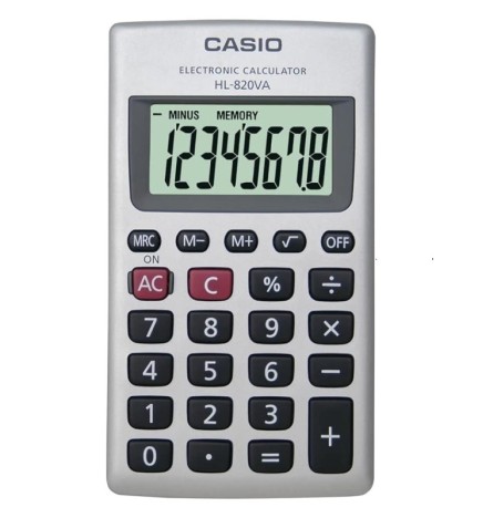 CALCOLATRICE TASCABILE HL-820VA CASIO