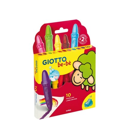 PASTELLONI A CERA Giotto Be-Be 10 colori
