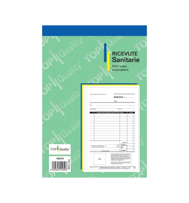 RICEVUTA SANITARIA A5 2C RIC.TASK