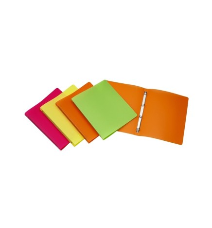 RACCOGLITORE 4 ANELLI A4 D.16 PPL  FLUO TASK TOP QUALITY TQ 2057