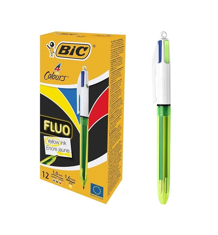 PENNA 4 COLORI FLUO BIC