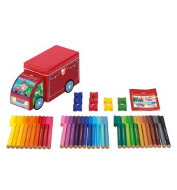 Pennarelli Connector 33pz Camioncino scatola in metallo