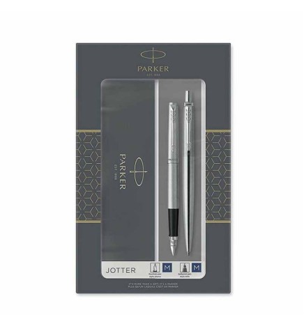 GIFT SET DUO JOTTER STEEL CT SFERA M + STILO M PARKER