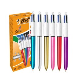 PENNA 4 COLORI SHINE BIC assortite