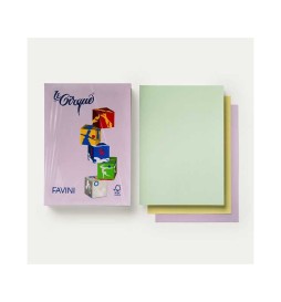 CARTONCINO COLORATO TENUE A4 160G   100F ASSORTITO LE CIRQUE FAVINI