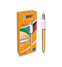 PENNA 4 COLORI SHINE GOLD BIC