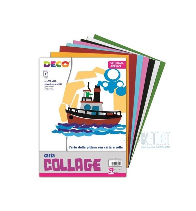 COLLAGE 24X34 VELLUTO ADESIVO 701/7