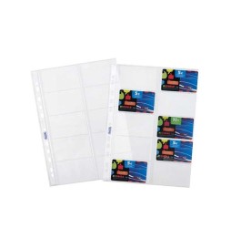 BUSTE FORATE PORTACARDS A4 PZ.10   10 POSTI