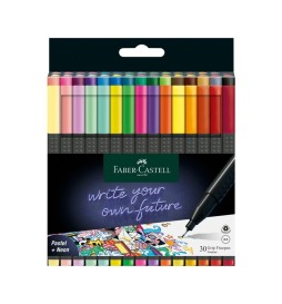 PENNA GRIP FINEPEN 0,4 30 COLORI FABER-CASTELL