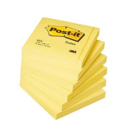 POST-IT 76X76 PZ.12 GIALLO 654 3M