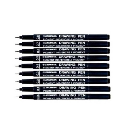 Penna a china BLU SNOWMAN