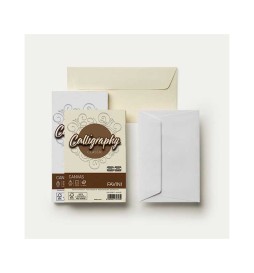 BUSTE CANVAS RUVIDE 11X22 25PZ      MONOCOLORE CALLIGRAPHY FAVINI