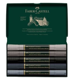 Marker acquerellabile A.Durer 5pz  grigi