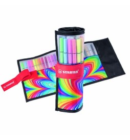 PENNARELLO PEN 68 ROTOLO 25pz ASS ARTY LINE STABILO