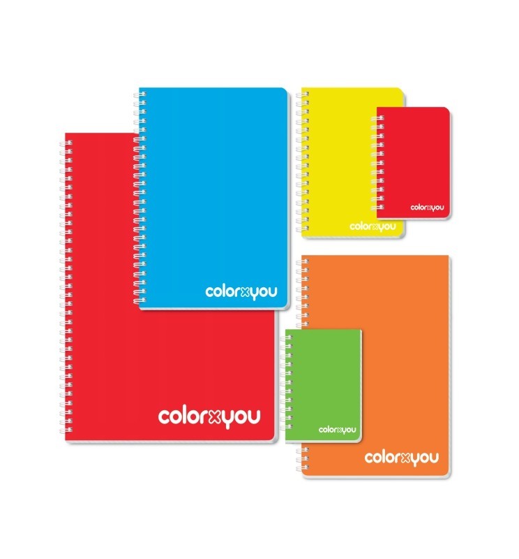 QUADERNO SPIRALATO PPL C/FORI CXU   COLORXYOU TOP QUALITY