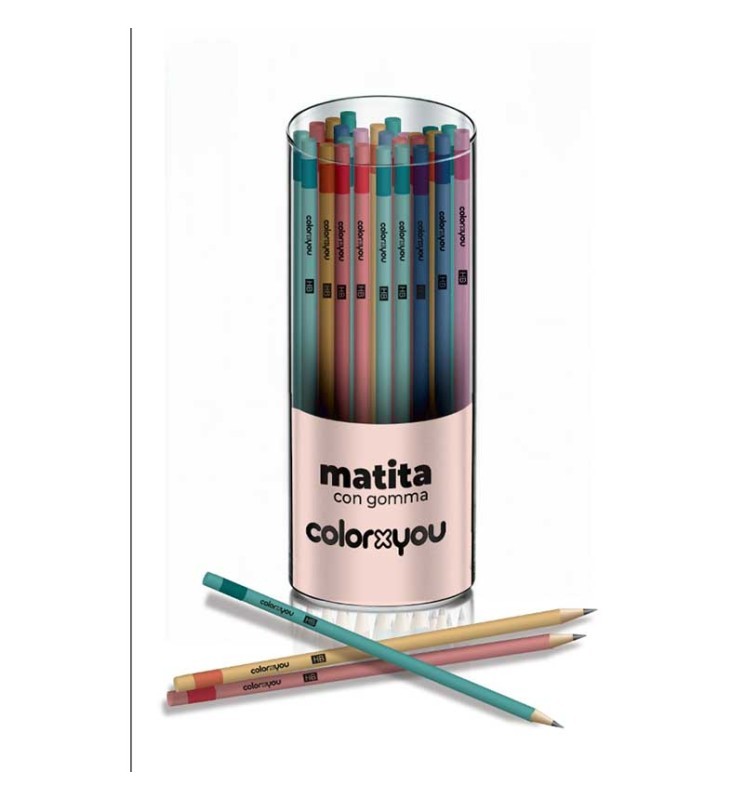 MATITA CON GOMMA HB COLORXYOU
