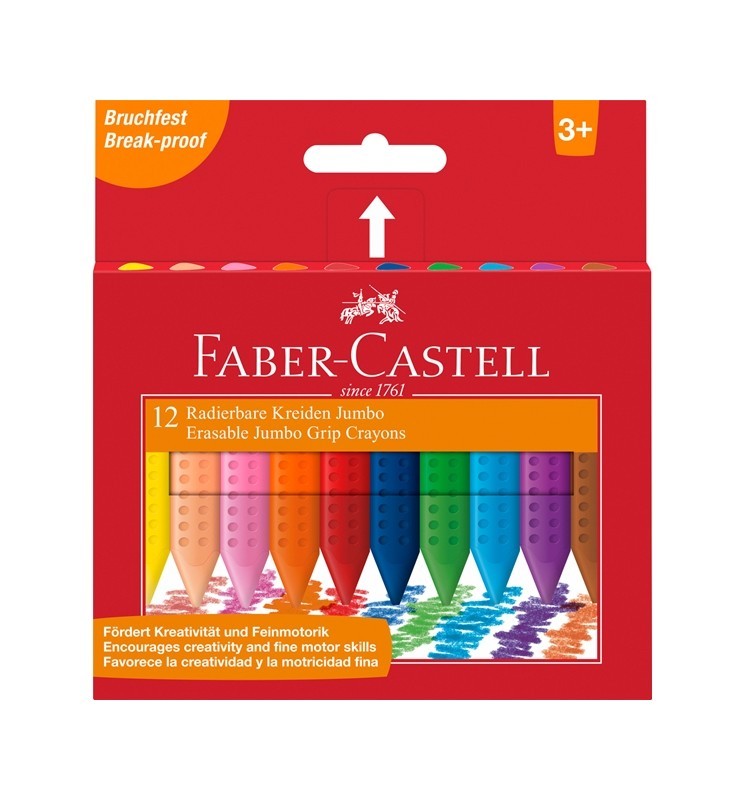 Pastelli a cera Jumbo Grip 12 color
