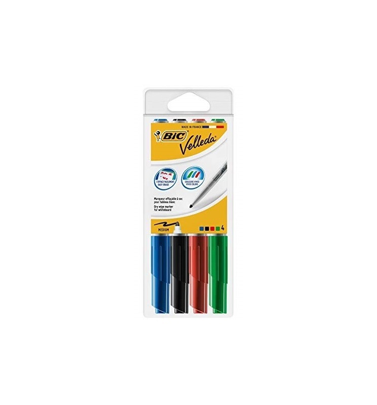 MARKER VELLEDA P.TONDA 1741 4pz BIC