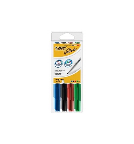 MARKER VELLEDA P.TONDA 1741 4pz BIC